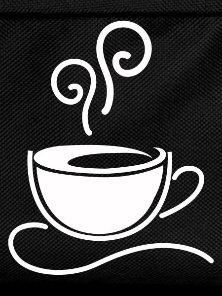 Kaffeetasse Skizzenlinie Dampf
