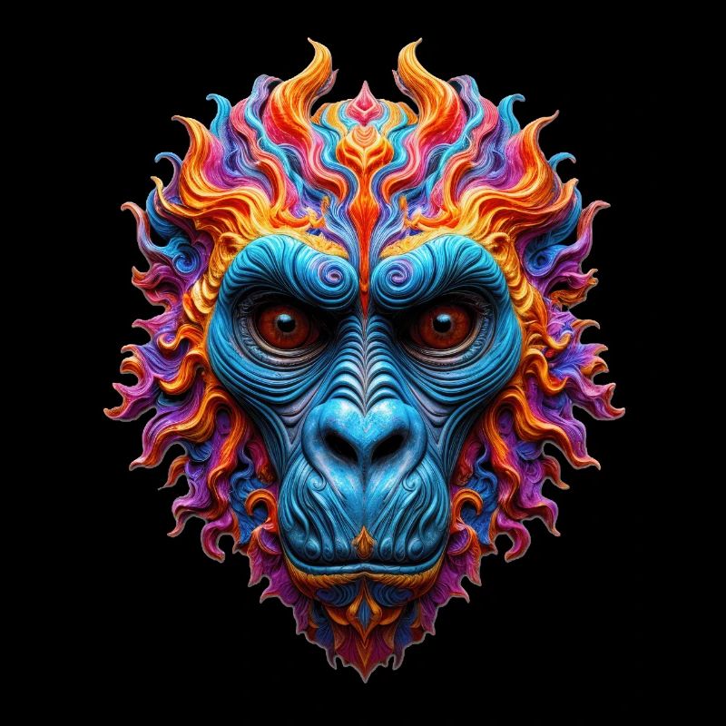 Vivid Flame Gorilla