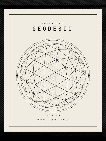 Geodesian Sphere Geometry Pattern