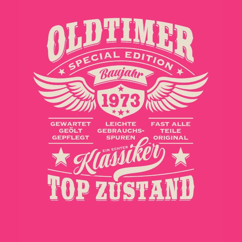 Oldtimer Baujahr 1973 - Geburtstag - Geschenk