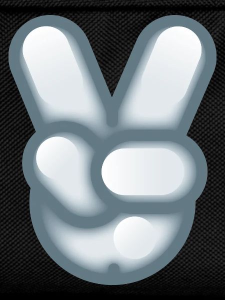 Smiley Hand Signal Peace