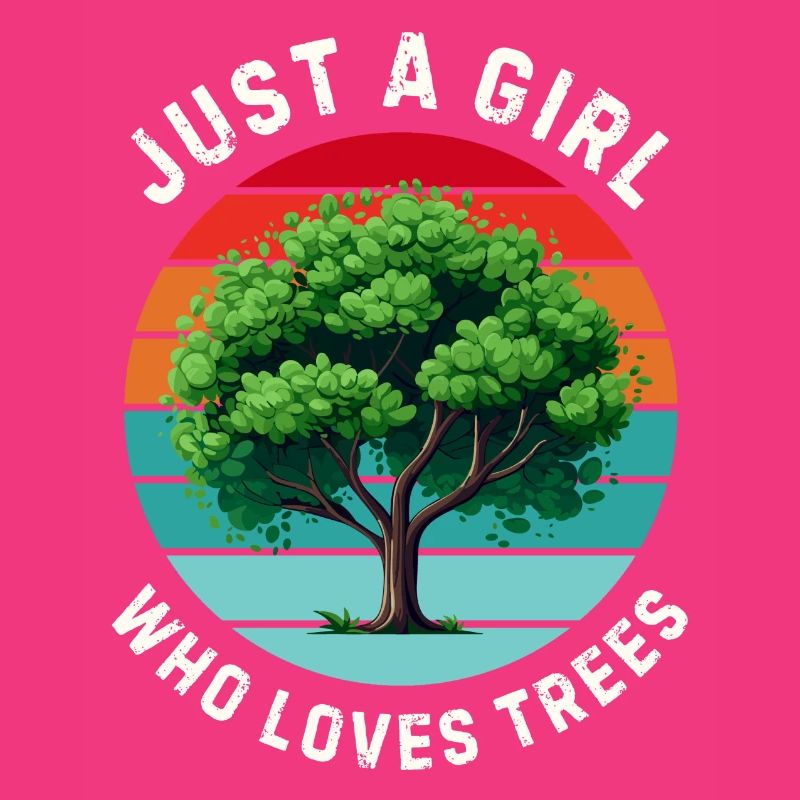 Nur ein Mädchen, das Bäume liebt