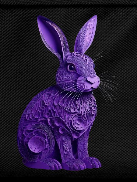 Rabbit violet
