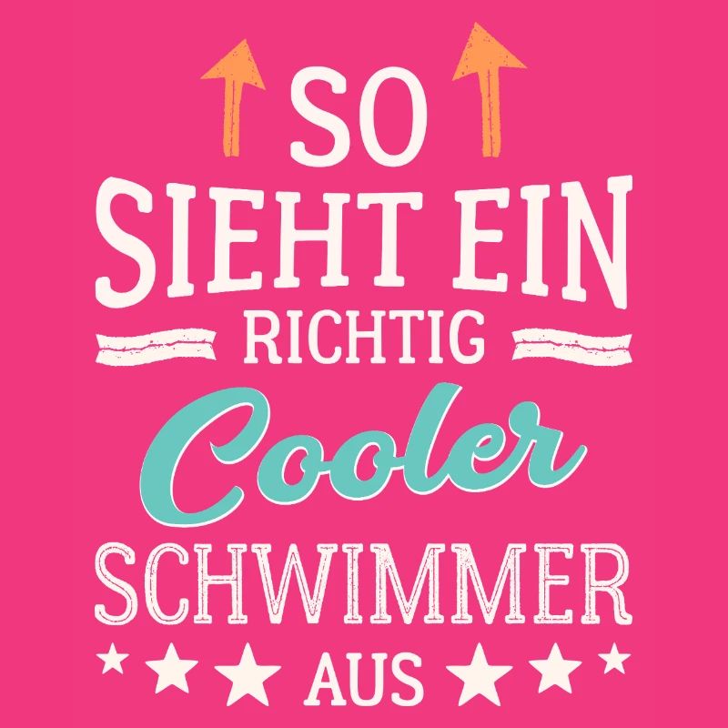 So sieht ein richtig cooler Schwimmer aus 