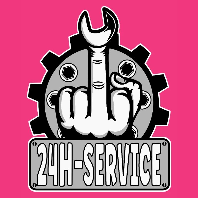 Middle Finger Stinker Finger 24h Service Design Grey