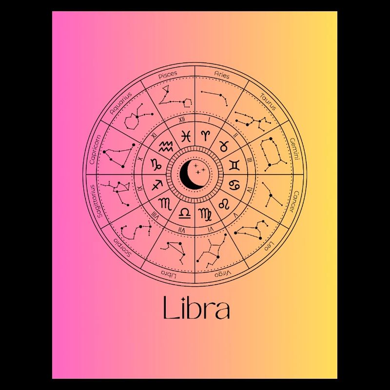 Libra Zodiac Circle Balance