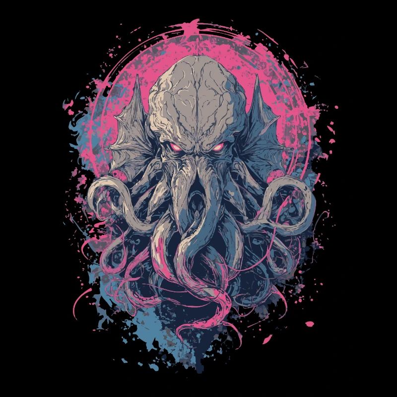 Cosmic Tentacle Creature – Dark Horror Art