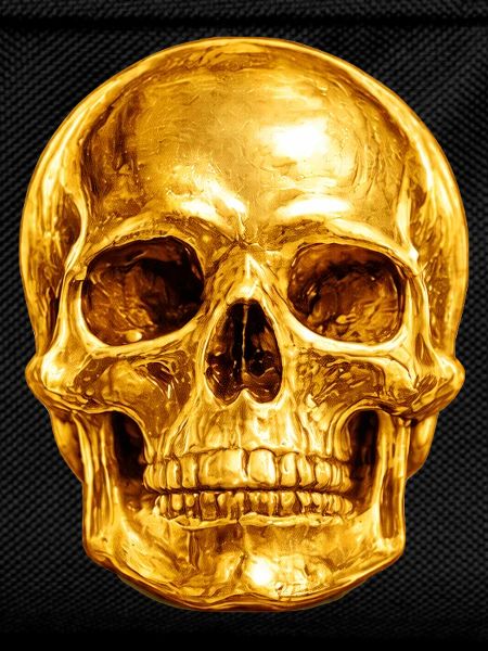Golden Skull Luxury Gothic