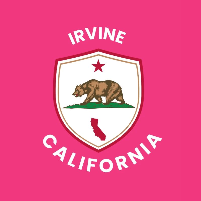 Emblème du bouclier d’ours d’Irvine, CA