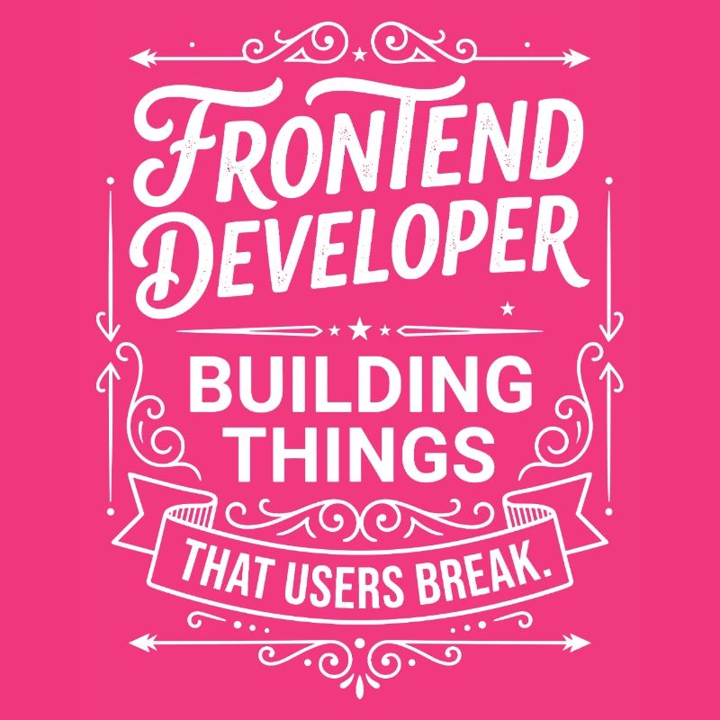 Frontend Entwickler baut Dinge
