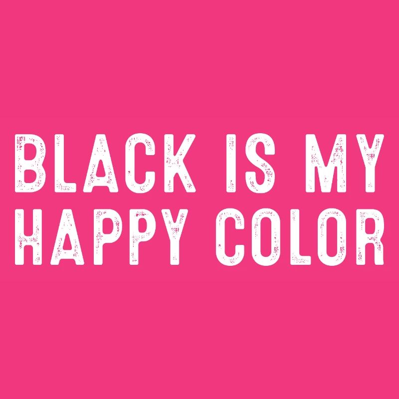 Le noir est ma déclaration de couleur heureuse pour les âmes audacieuses