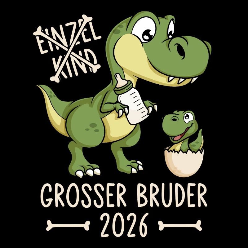 Großer Bruder 2026 Dino Einzelkind Dinosaurier