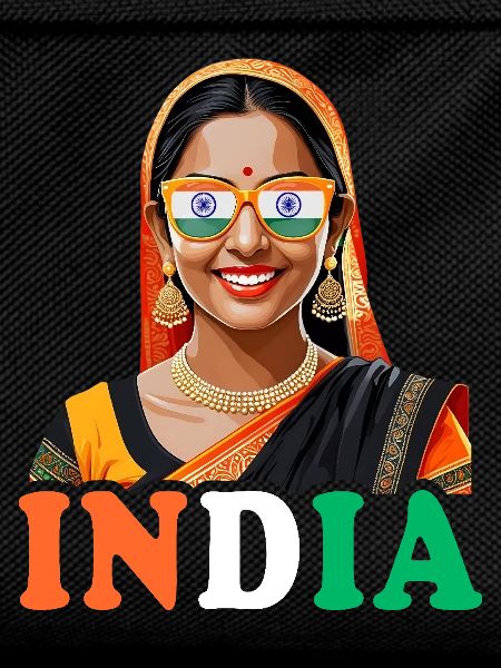 Indian Flag Indian Women