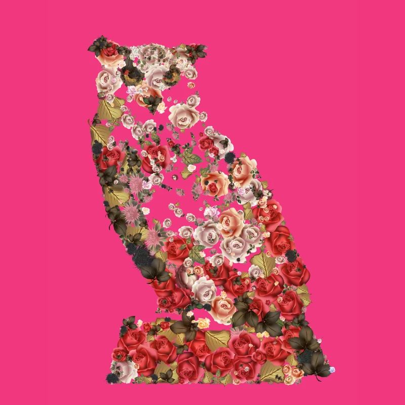 Portrait der großen Vintage Eule. Eule, Eule