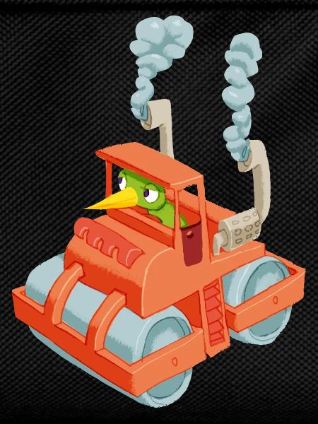 Caterpillar in a vehicle