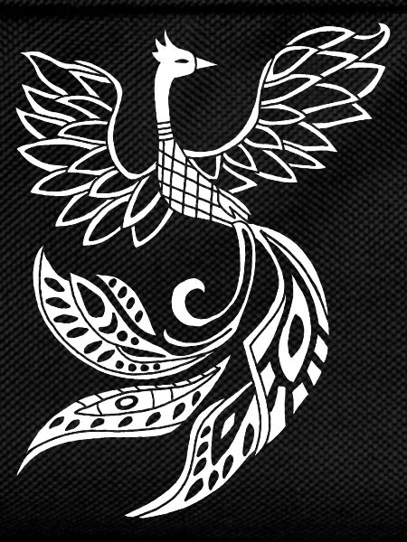 White phoenix bird