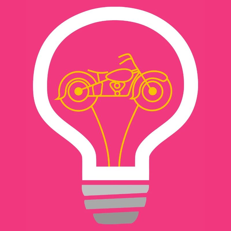 Motorcycle inside bulb