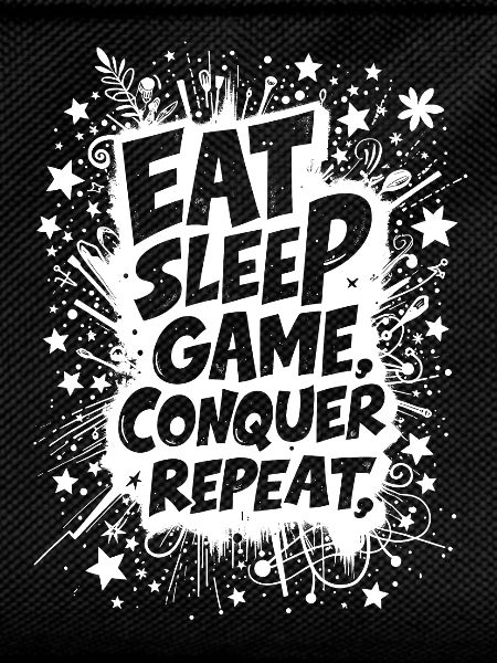 EAT, SLEEP, GAME, CONQUER, REPEAT