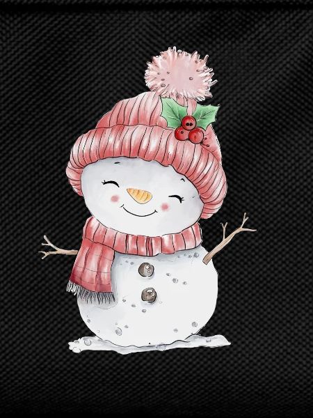 Cheerful snowman