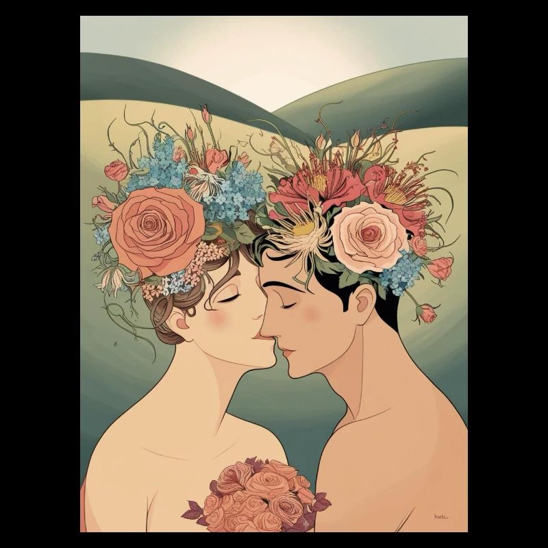 Lovers and flowers