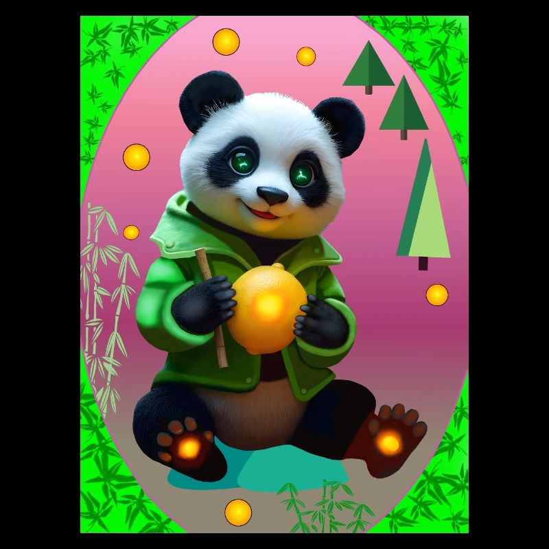 Futuristischer Panda