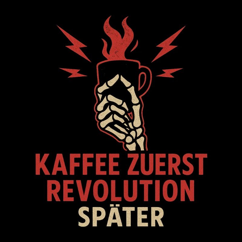 Coffee first, revolution later.