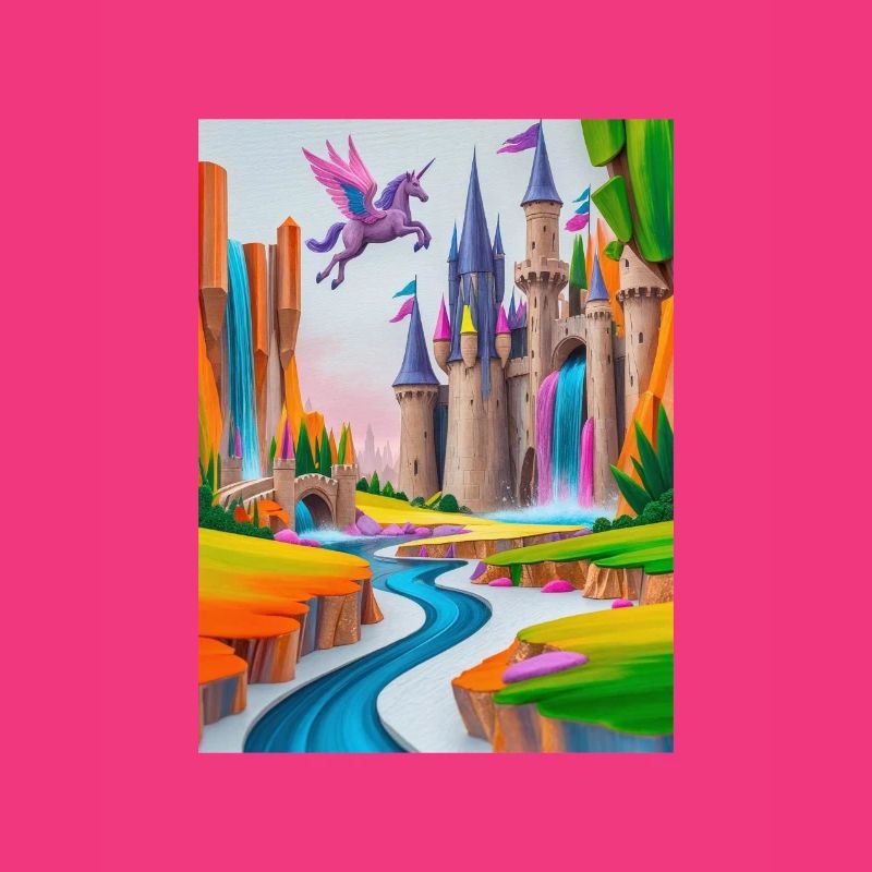 Enchanted Castle Multicolored Fantasy