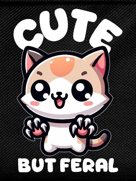Cute but wild cat