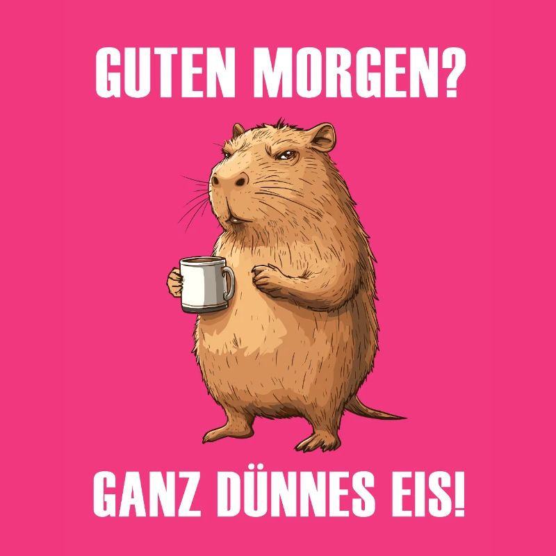 Capybara avec tasse à café