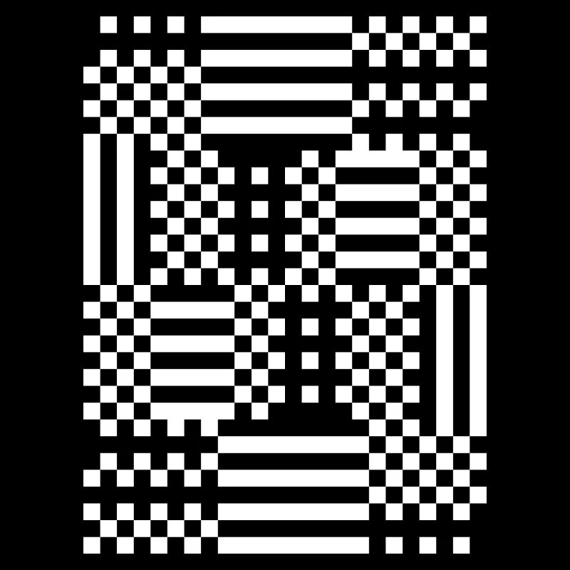 GridFlux Monochromes optisches Muster