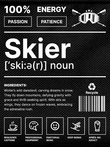 Skifahrer-Lebensstil