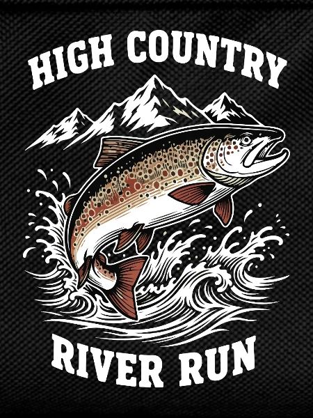 Fishing High Mountain River Trout