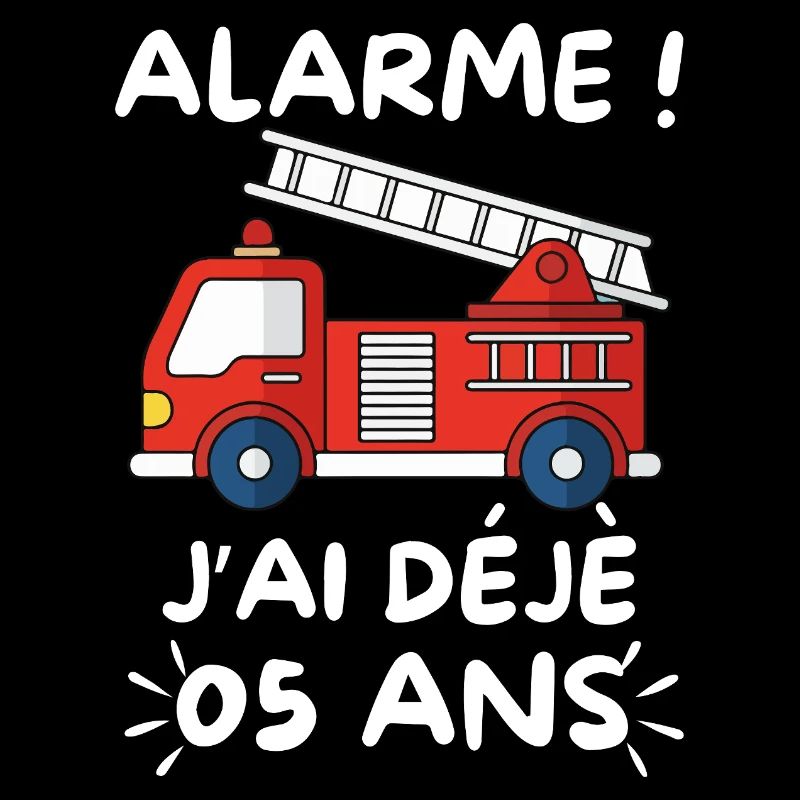 Alarm I'm already 5 years old, firefighter's birthday