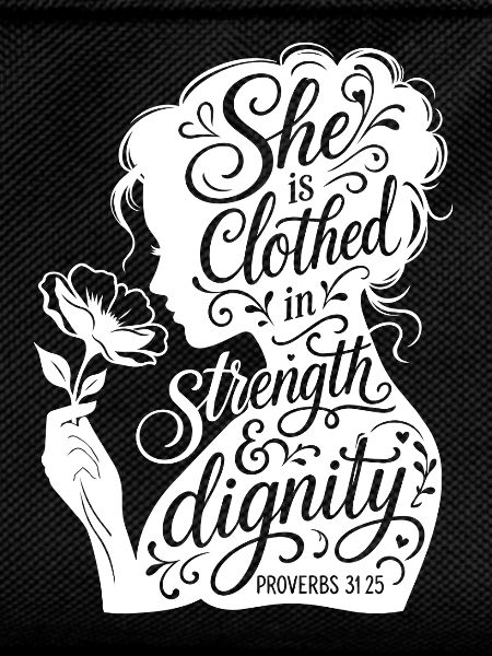 Dressed in strength and dignity