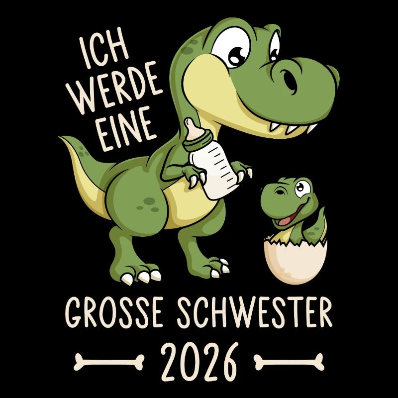 Große Schwester 2026 Dino Baby Ei Dinosaurier