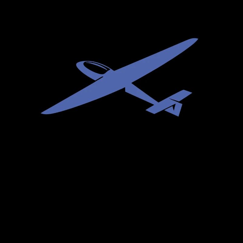 Minimalist Glider Pilot Silhouette