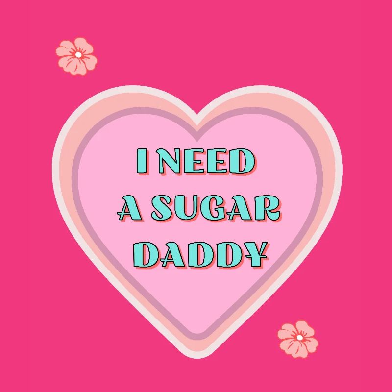 Coeur coquin Sugar Daddy avec déclaration