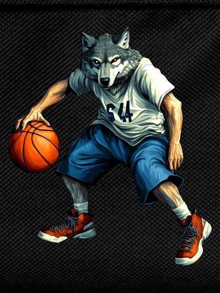 Wolf Basketball Player