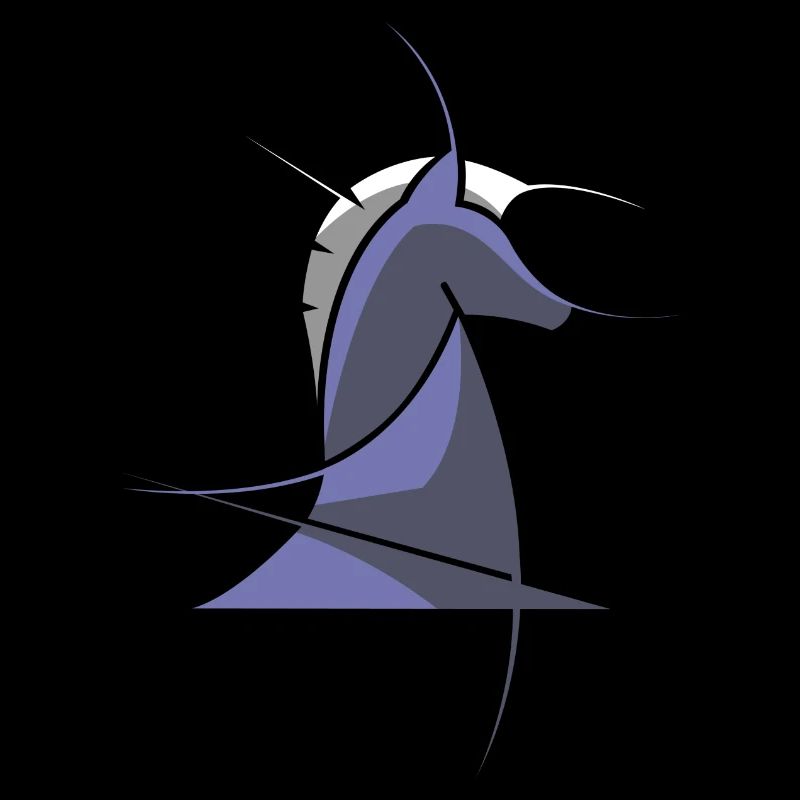 Schachpferd modern – Abstraktes Chess Design