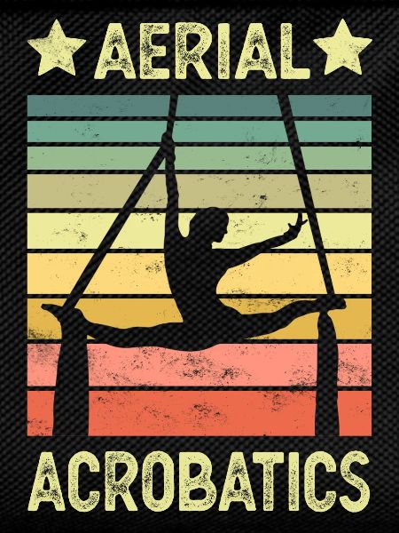 Aerial acrobatics vertical cloth