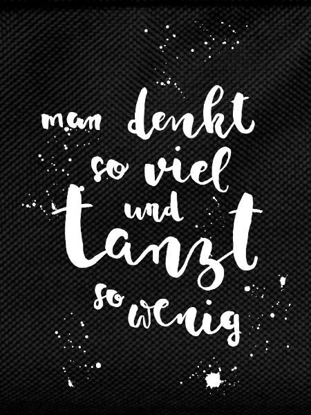 Dancing instead of thinking