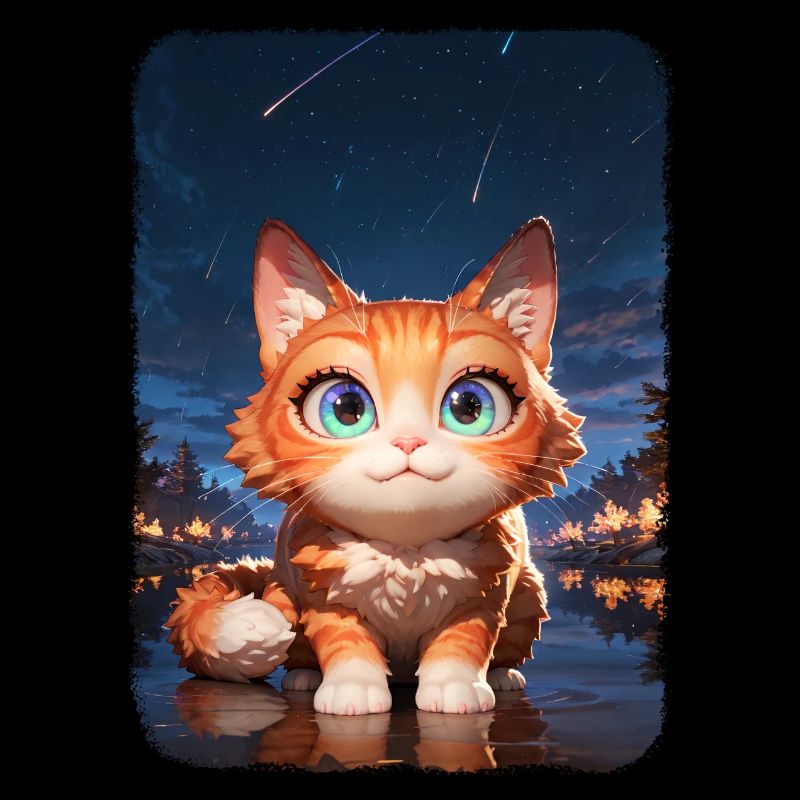 Chat mignon s'amusant pendant l'apocalypse