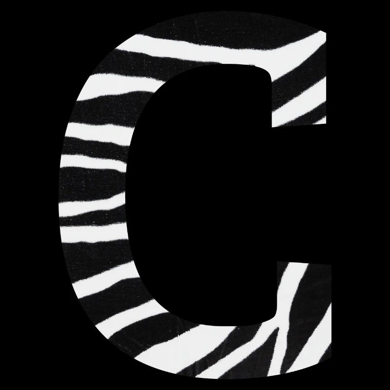 Buchstabe c zebra