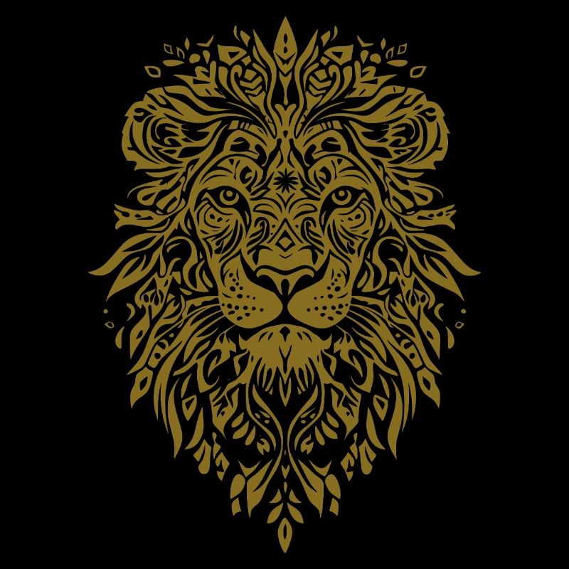 Mandala Visage de Lion