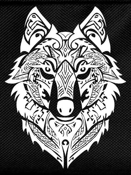 Tribal Wolf Nordic Tattoo