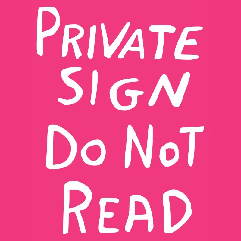 Signe privé - Conception drôle de panneau privé