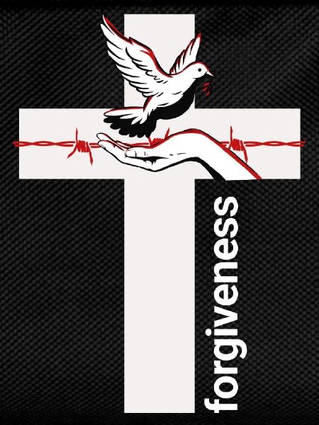 Forgiveness Dove Cross Embrace