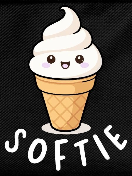 Softie Softeis Liebe Minimal Statement