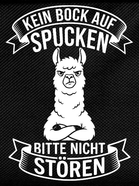 Alpaca Saying No Spitting