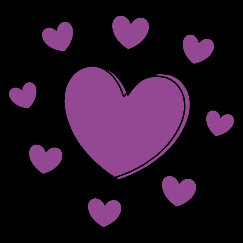 violettes Herz Herzmuster Geschenk Muttertag